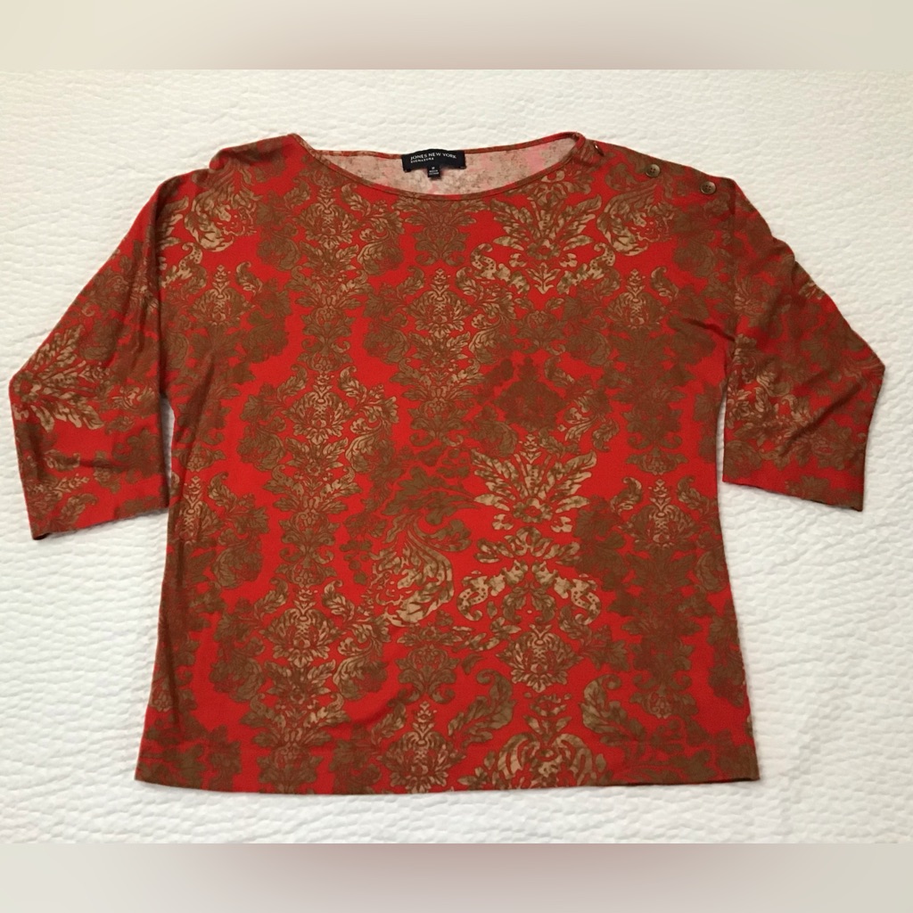 Jones New York Signature Red Top